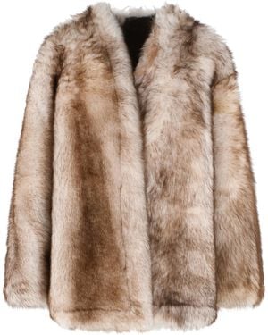 Salvatore Santoro Sheepskin Fur Jacket - Brown