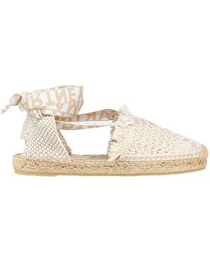 Stella McCartney Logo Canvas Espadrilles - Naturel