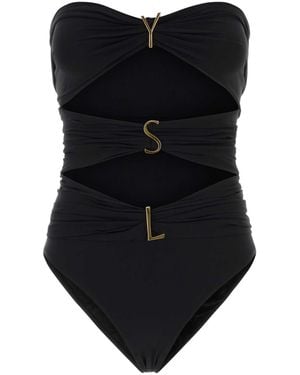 Saint Laurent Stretch Nylon Swimsuit - Black