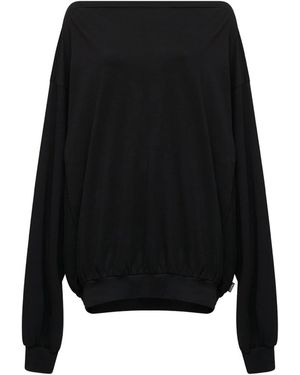 MM6 by Maison Margiela Long Sleeved Top - Black