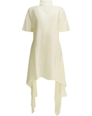 Alaïa Alaïa Asymmetrical Short Dress - White