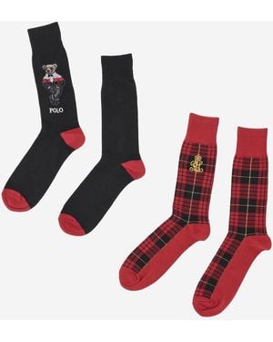 Polo Ralph Lauren Stretch Cotton Blend Socks - Red
