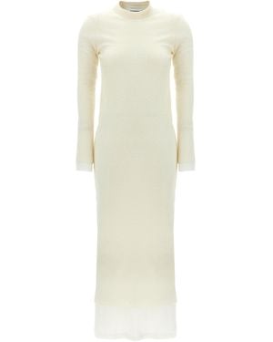 Jil Sander Robe avec jupon - Blanc