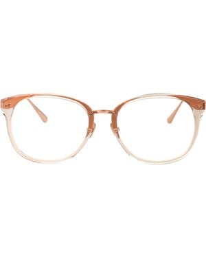 Linda Farrow Ash/Rosegold/ Acetate Glasses - Metallic