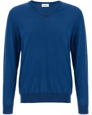 Ballantyne 'V Neck' Pullover - Blau