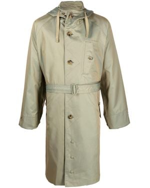 Baracuta Trenchcoat Im Metallic-Look - Grün