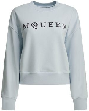 McQueen Light Cotton Sweatshirt - Blue