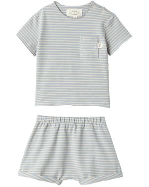 Teddy & Minou T Shirt With Shorts Set - Grey