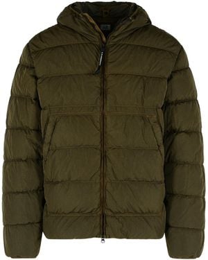 C.P. Company 'Chrome-R' Polyamide Down Jacket - Green