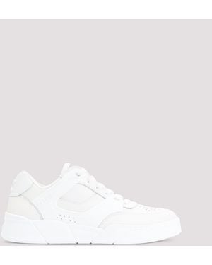 Celine Ct 09 Leather, Rubber And Mesh Sneakers - Weiß