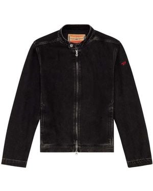 DIESEL D-Glory Jeans-Bikerjacke - Schwarz