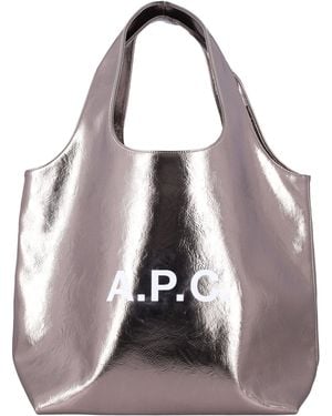 A.P.C. Ninon Tote Bag - Metallic