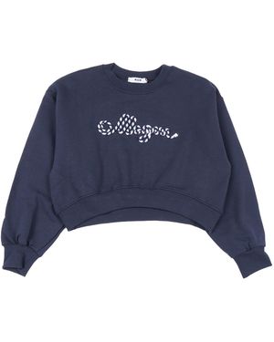 MSGM Boxy Sweatshirt Mädchen - Blau