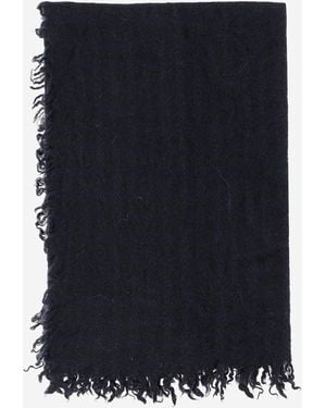 Faliero Sarti Cashmere En Wool Blend Scarf - Blauw