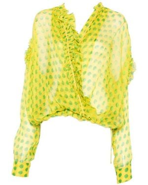 Dries Van Noten Shirt 02250-Cenver Bis 3094 W.W.Shirt - Yellow