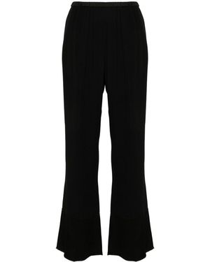 Forte Forte Satin Flared Trousers - Black