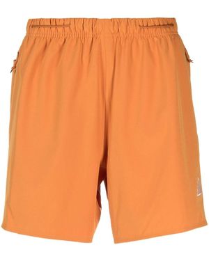 Nike Joggingshorts mit Logo-Stickerei - Orange