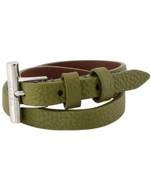 McQueen Cross Bar Armband Alexander Mc Königin Ledergrün