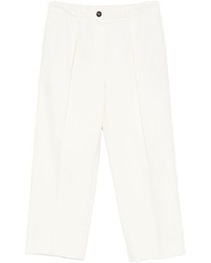 Brunello Cucinelli Hose mit Falten - Weiß