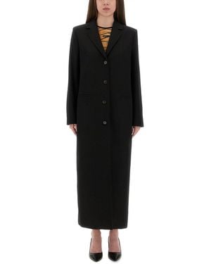 Moschino Long Tailored Coat - Black