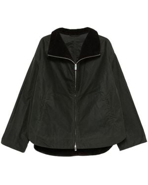 TOTEME Organic Cotton Zipped Jacket - Black