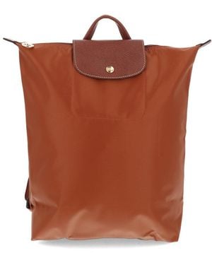 Longchamp "Le Pliage Original" Backpack - Brown