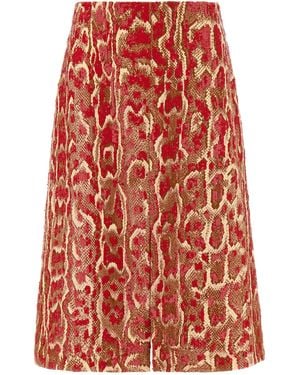 Dries Van Noten Midi Skirts - Rouge