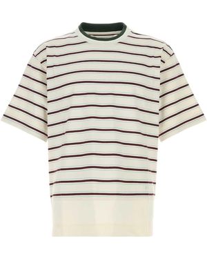 Bottega Veneta Embroidered Cotton T Shirt - White