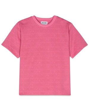 Moschino Maxi T Shirt M/C - Pink