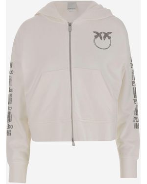 Pinko Sudadera de algodón con logotipo - Gris