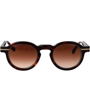 Matsuda Squared Sunglasses M2050.Sg.Dto Ag.Dto Ag - Brown