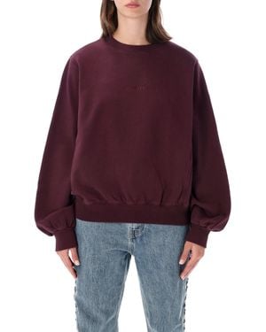 ROTATE BIRGER CHRISTENSEN Rotate Heavy Crewneck Sweatshirt - Red