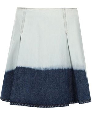 Marni Denim Midi Skirt - Blue