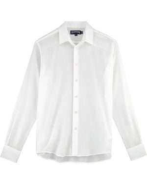 Vilebrequin Chemise unisexe en coton biologique - Blanc