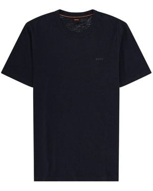 BOSS T Shirt Con Logo - Black