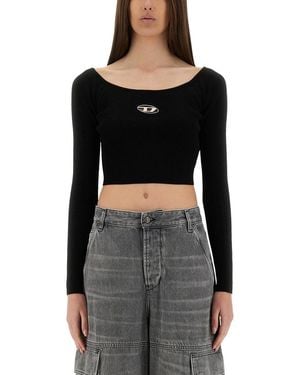 DIESEL Oval-D Top - Black