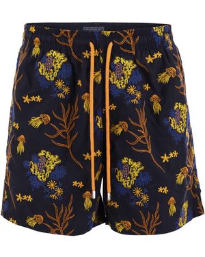 Vilebrequin Mistral Patterned Swimming Shorts - Blue