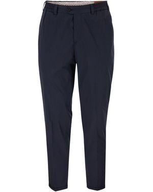 PT Torino The Rebel Cotton Blend Trousers - Blue