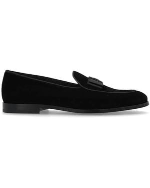 Dolce & Gabbana Loafers Met Logo -plaque - Zwart