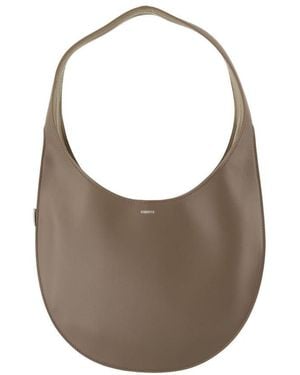 Coperni Braune Leder-Schultertasche Mit Swipe