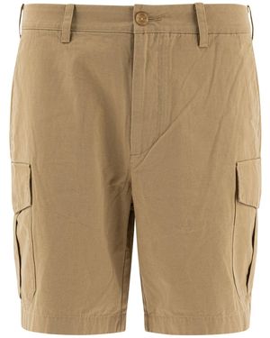 Vince Cotton And Linen Cargo Shorts - Natural