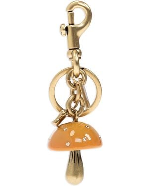 COACH Mushroom Bag Charm Keyrings - Metallic