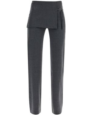 Paloma Wool "Archive Trousers With Mini Skirt - Grey