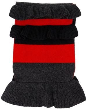 Simone Rocha Daisy Schal Wool rot - Schwarz