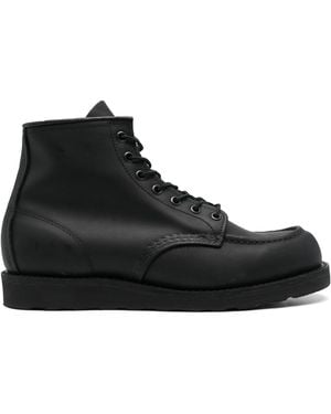 Red Wing Rote Flügelmänner 's Lederstiefel - Schwarz