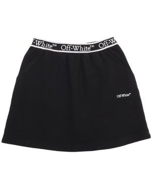 Off-White c/o Virgil Abloh Bookish Logo Band Sweatrock Schwarz Weiß