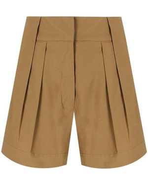 FEDERICA TOSI Classic Khaki Shorts - Natural