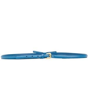 Prada Cinturón estrecho con detalle de lazo - Azul