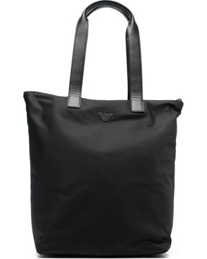 Emporio Armani Shopper Met Logo - Zwart
