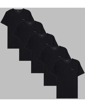 Paul Smith 5 Pack T Shirt - Black